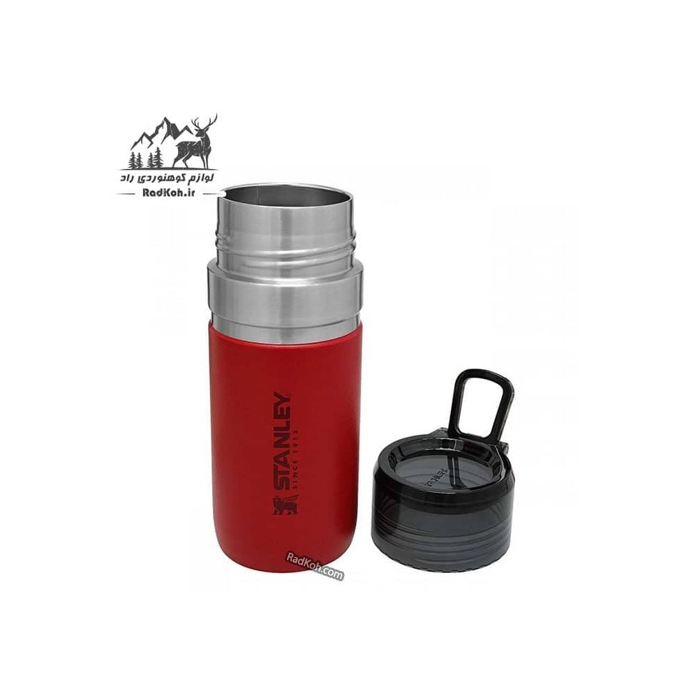 قمقمه دو جداره استنلی 0.47 میلی لیتری مدل Water Bottle 0.47L رنگ زرشکی