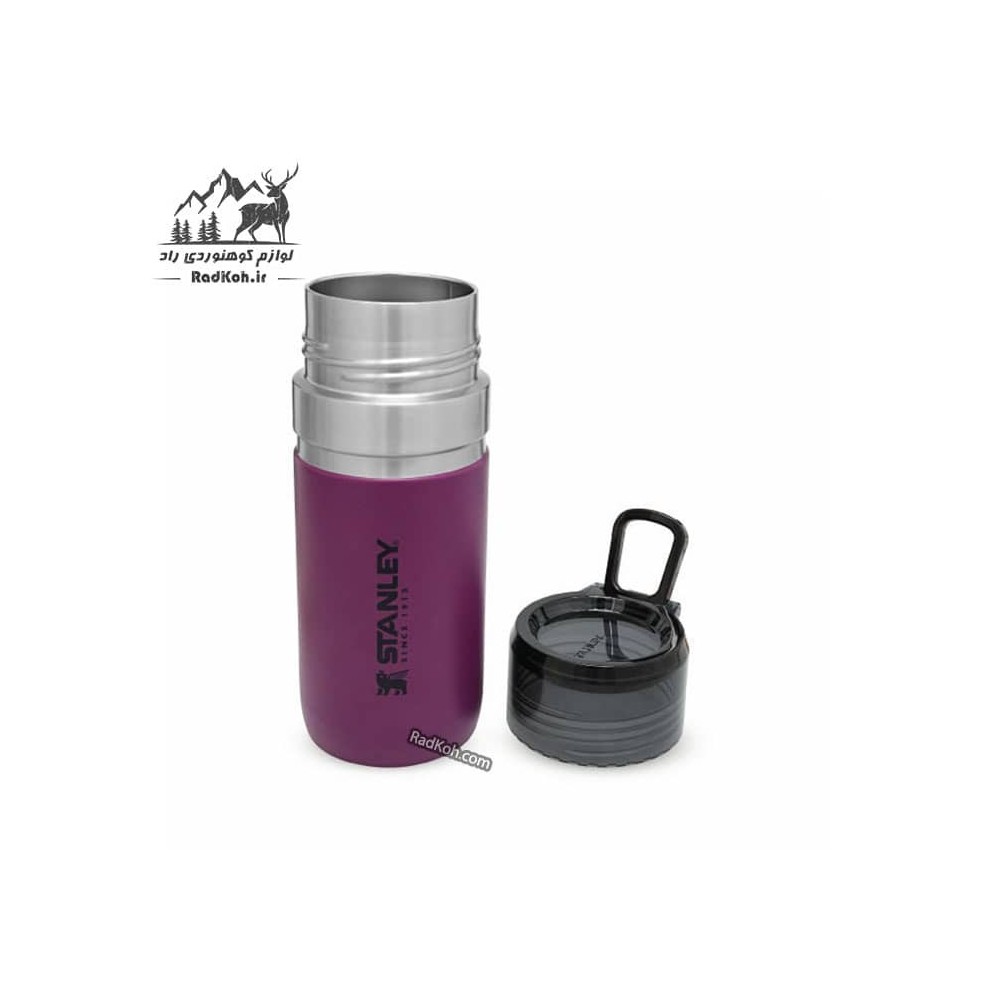 قمقمه دو جداره استنلی 0.47 میلی لیتری مدل Water Bottle 0.47L رنگ بنفش
