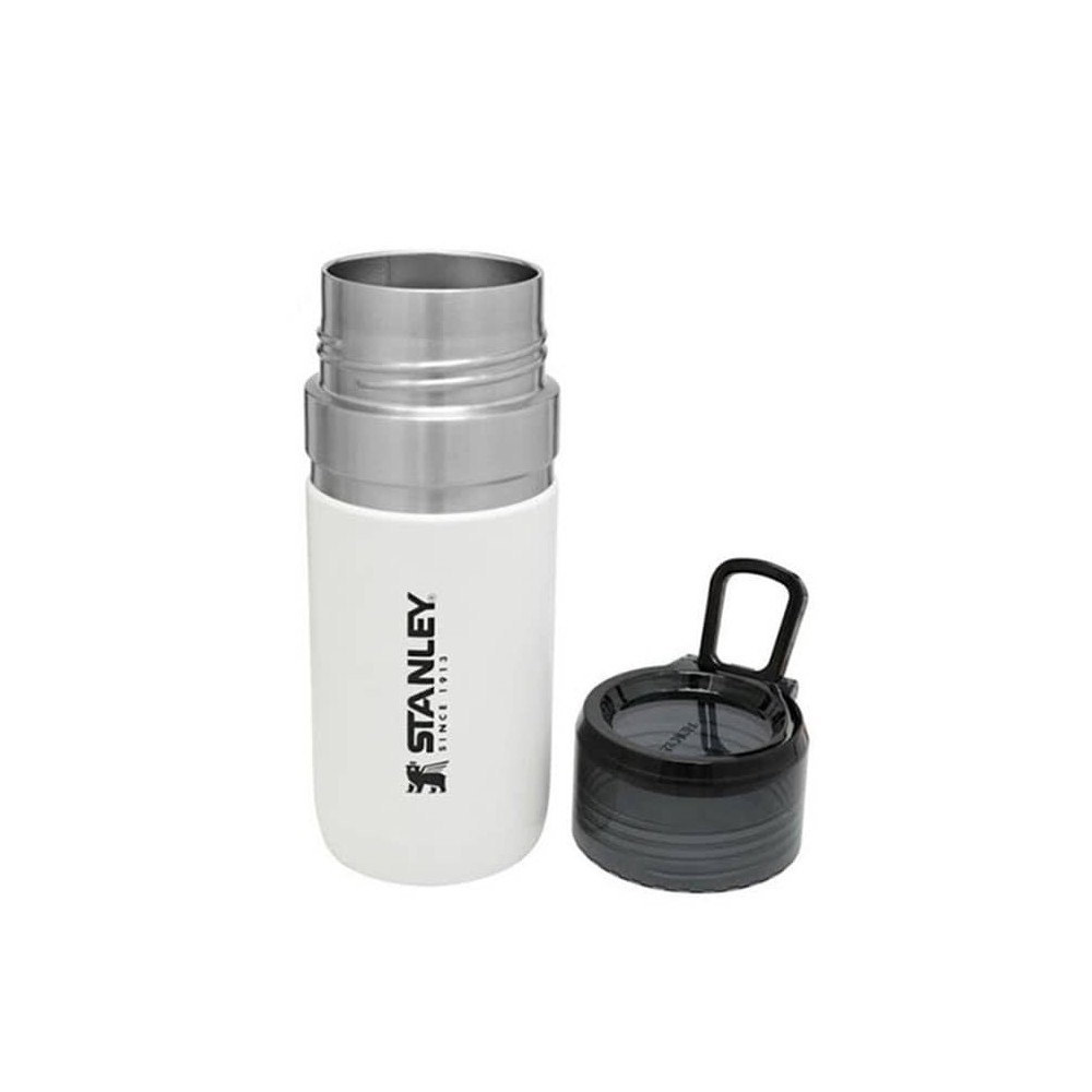 قمقمه دو جداره استنلی 0.47 میلی لیتری مدل Water Bottle 0.47L رنگ سفید