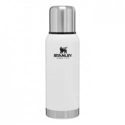 فلاسک بدنه وکیوم 730 میلی لیتری استنلی ادونچر مدل Vacuum Bottle 0.73L رنگ سفید