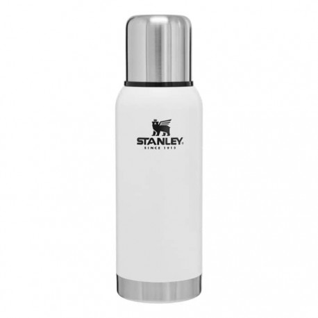 فلاسک بدنه وکیوم 730 میلی لیتری استنلی ادونچر مدل Vacuum Bottle 0.73L رنگ سفید