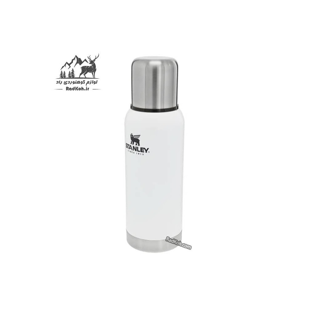 فلاسک بدنه وکیوم 730 میلی لیتری استنلی ادونچر مدل Vacuum Bottle 0.73L رنگ سفید