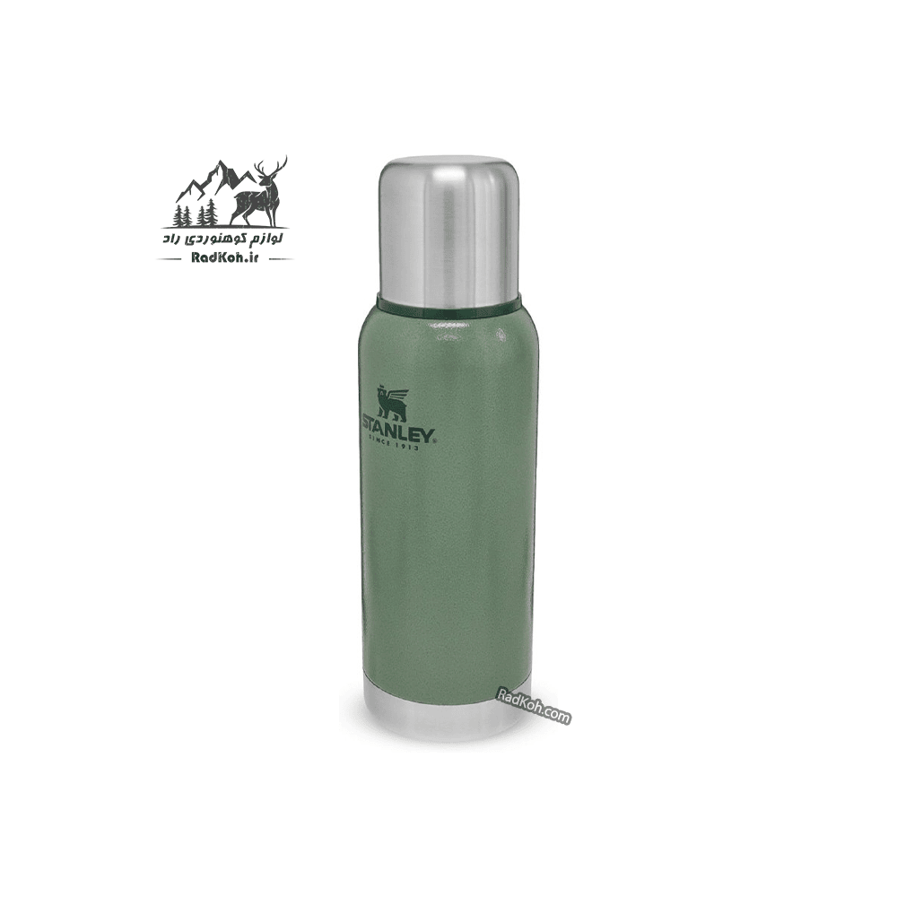 فلاسک بدنه وکیوم 730 میلی لیتری استنلی ادونچر مدل Vacuum Bottle 0.73L رنگ سبز