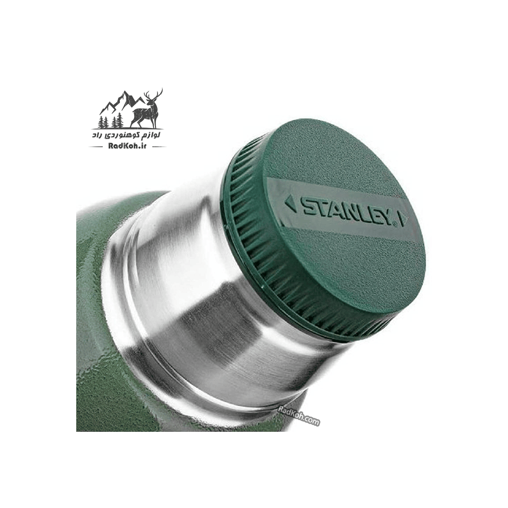 فلاسک بدنه وکیوم 730 میلی لیتری استنلی ادونچر مدل Vacuum Bottle 0.73L رنگ سبز