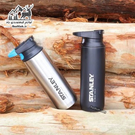 ماگ مسافرتی 470 میلی لیتری استنلی ادونچر مدل Switchback Travel Mug 0.47L رنگ مشکی