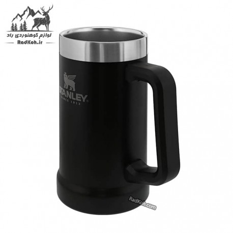 ماگ دوجداره دسته دار 700 میلی لیتر استنلی مدل Beer Stein 0.70L رنگ مشکی