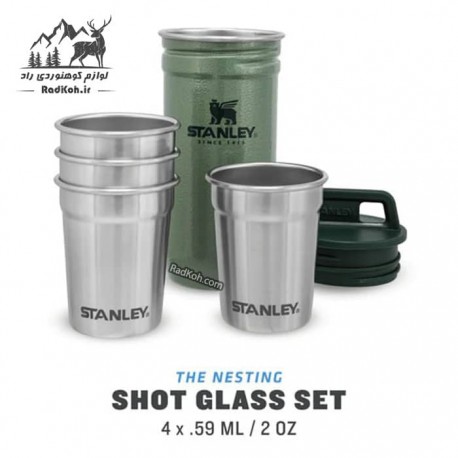 ست شات استنلی سری ادونچر مدل Nesting shot glass set رنگ سبز