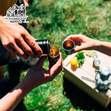ست شات استنلی سری ادونچر مدل Nesting shot glass set رنگ مشکی