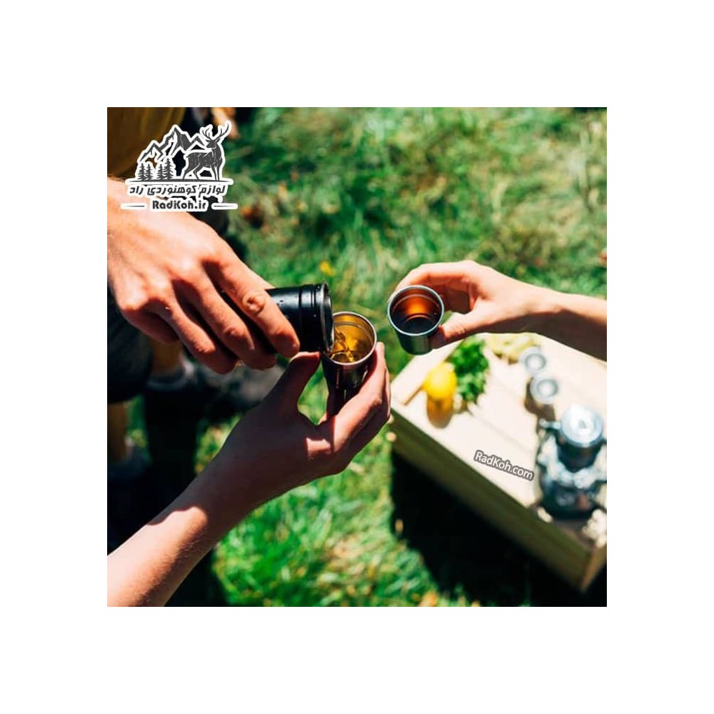 ست شات استنلی سری ادونچر مدل Nesting shot glass set رنگ مشکی