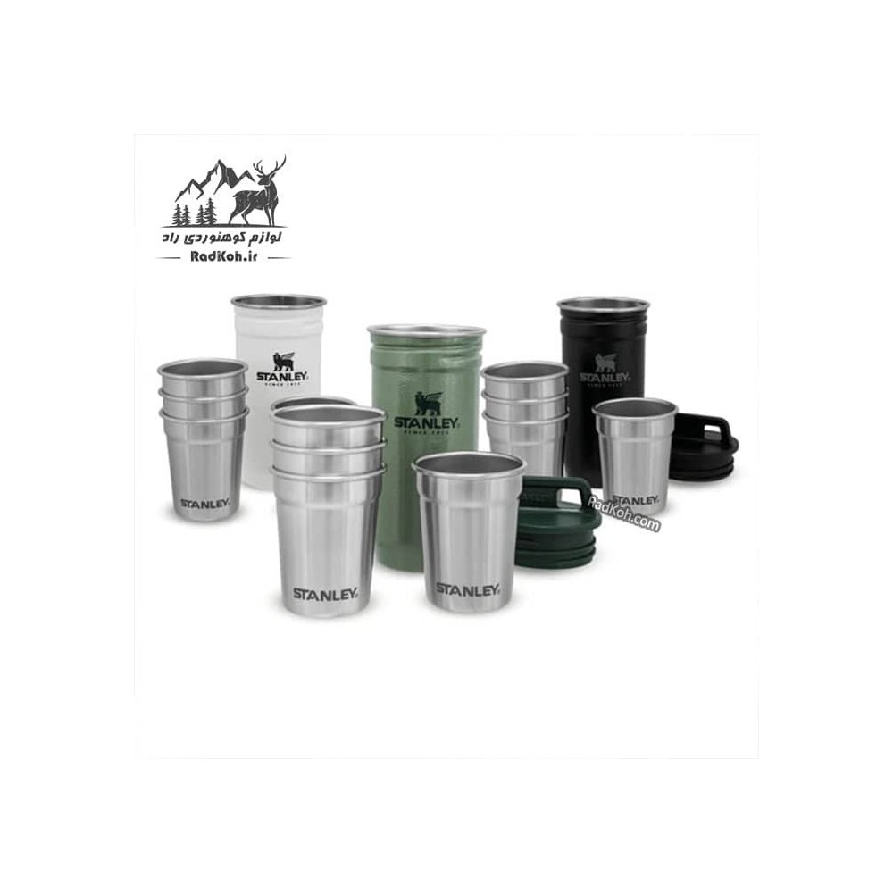 ست شات استنلی سری ادونچر مدل Nesting shot glass set رنگ سبز