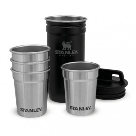 ست شات استنلی سری ادونچر مدل Nesting shot glass set رنگ مشکی