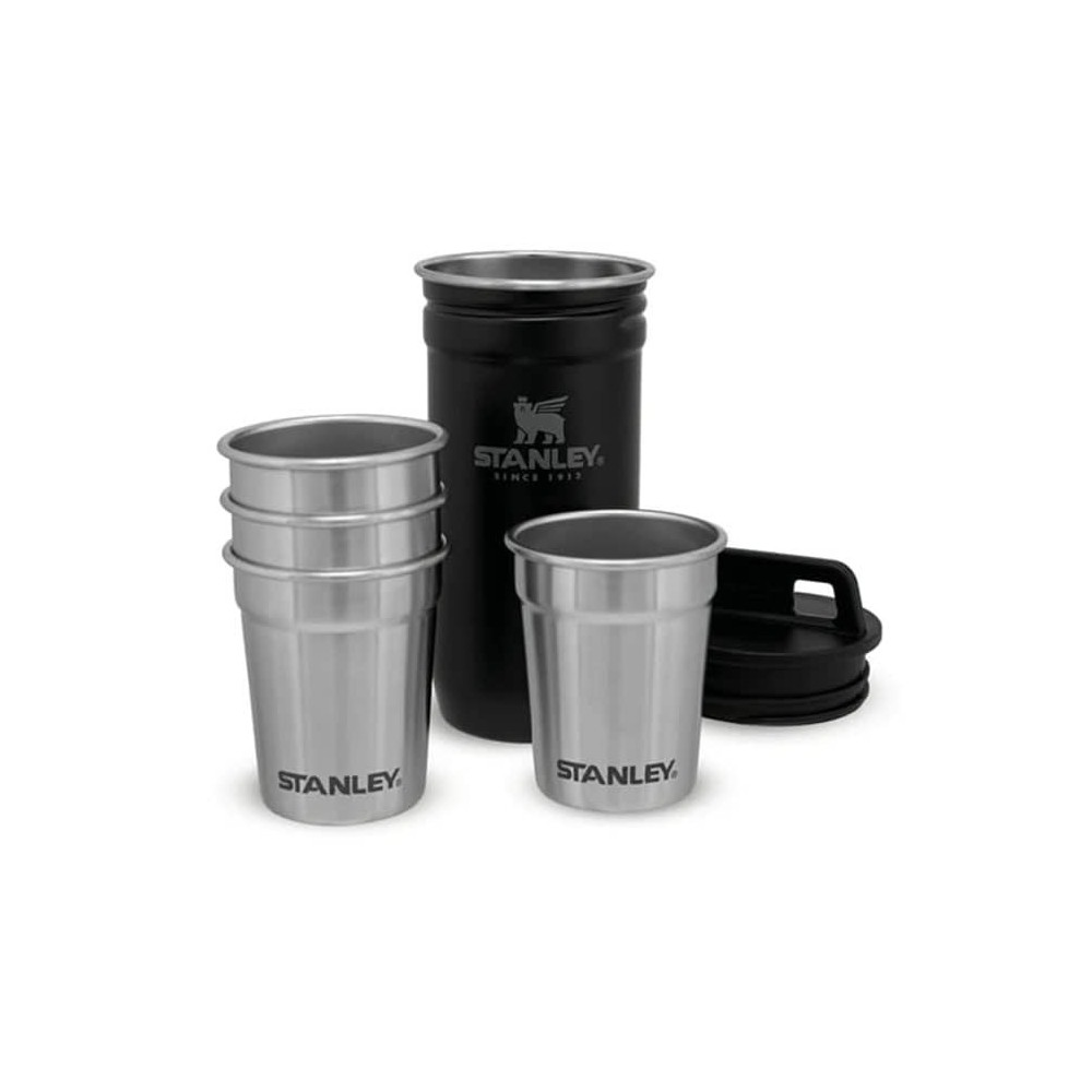 ست شات استنلی سری ادونچر مدل Nesting shot glass set رنگ مشکی