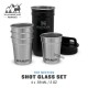 ست شات استنلی سری ادونچر مدل Nesting shot glass set رنگ مشکی