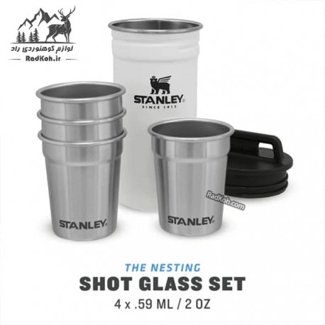 ست شات استنلی سری ادونچر مدل Nesting shot glass set رنگ سفید