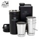 ست شات و قمقمه کتابی استنلی ادونچر مدل Shot Glass + Flask Set رنگ مشکی