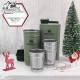 ست شات و قمقمه کتابی استنلی ادونچر مدل Shot Glass + Flask Set رنگ سبز