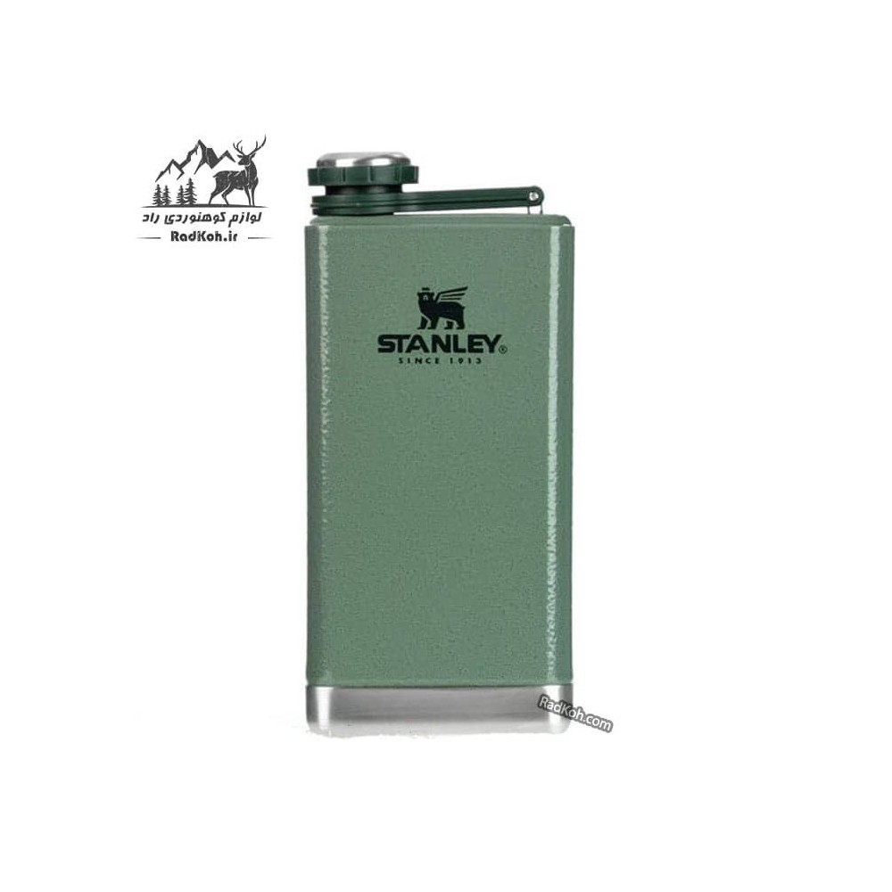 ست شات و قمقمه کتابی استنلی ادونچر مدل Shot Glass + Flask Set رنگ سبز