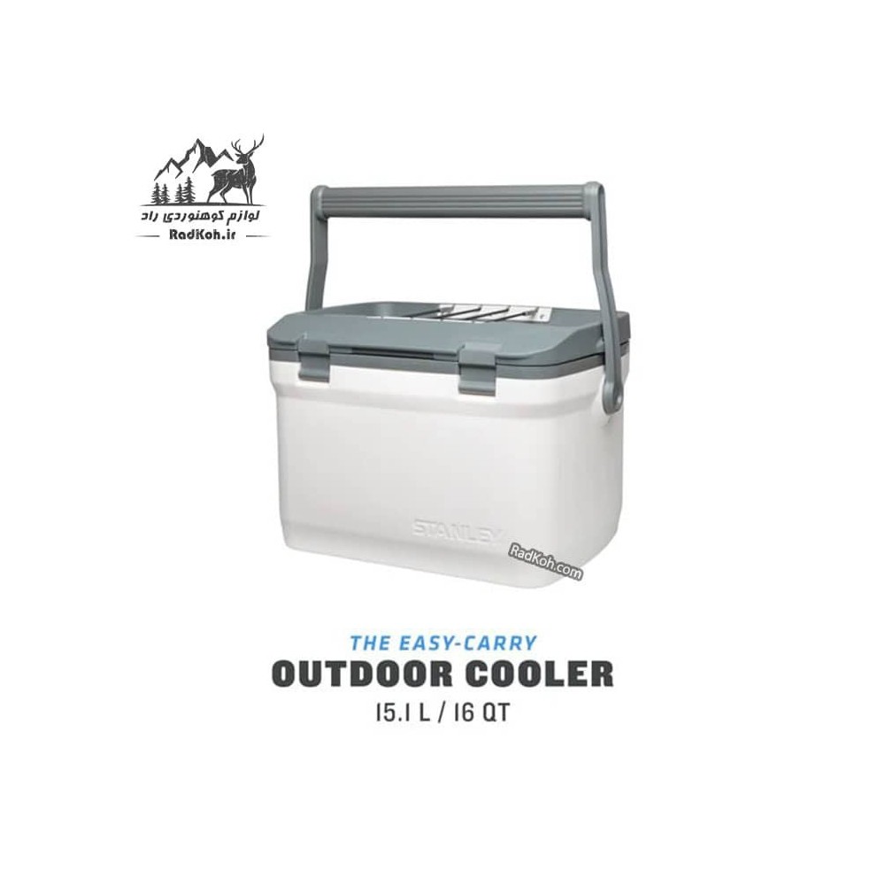 یخدان مسافرتی 15.1 لیتری استنلی ادونچر مدل outdoor cooler 15.1l رنگ سفید