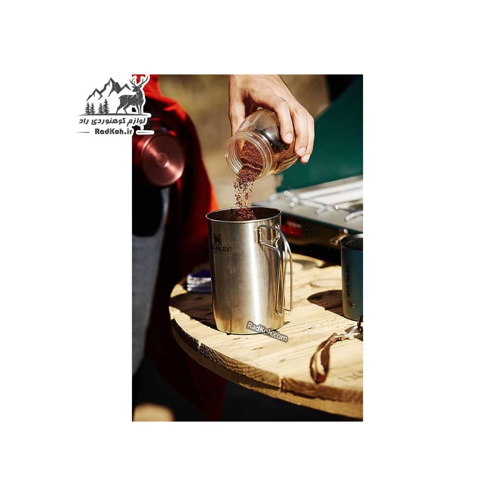 قهوه ساز سفری استنلی سری ادونچر مدل Boil + Brew 0.94L رنگ استیل