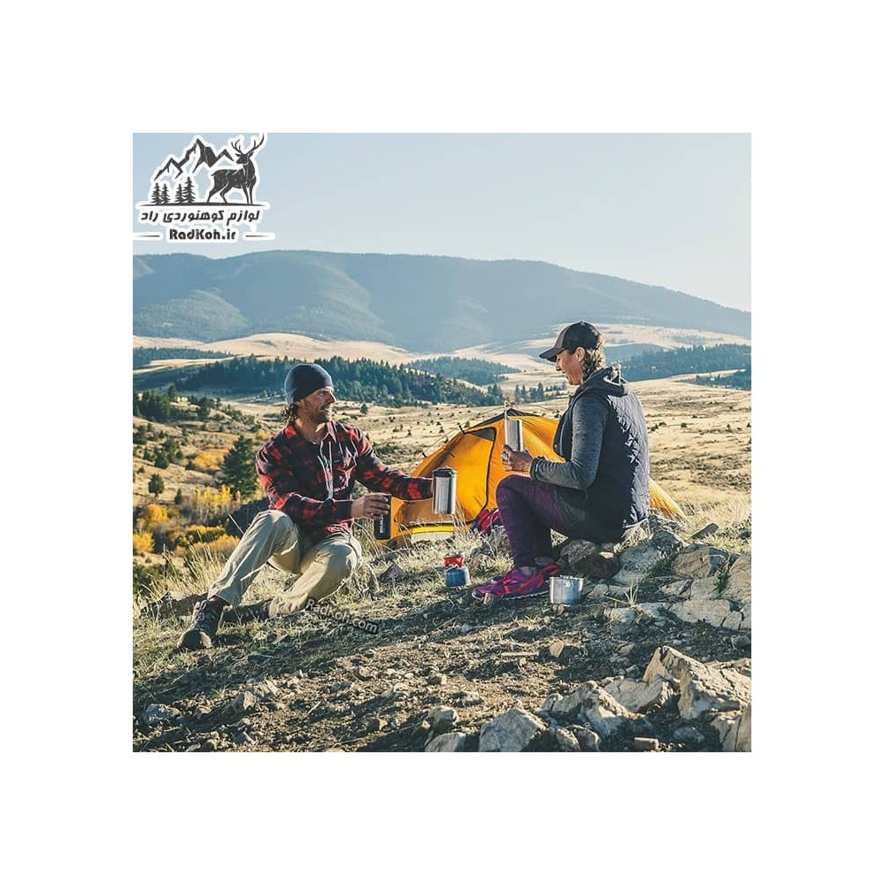قهوه ساز سفری استنلی سری ادونچر مدل Boil + Brew 0.94L رنگ استیل