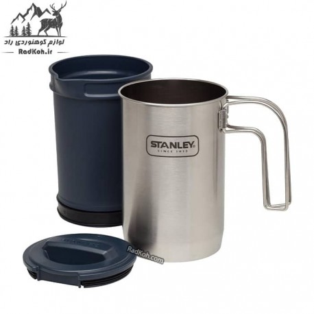 قهوه ساز سفری استنلی سری ادونچر مدل Boil + Brew 0.94L رنگ استیل