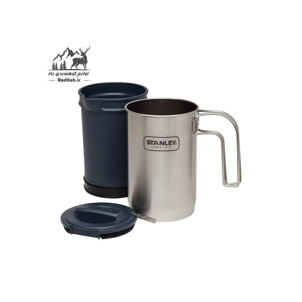 قهوه ساز سفری استنلی سری ادونچر مدل Boil + Brew 0.94L رنگ استیل