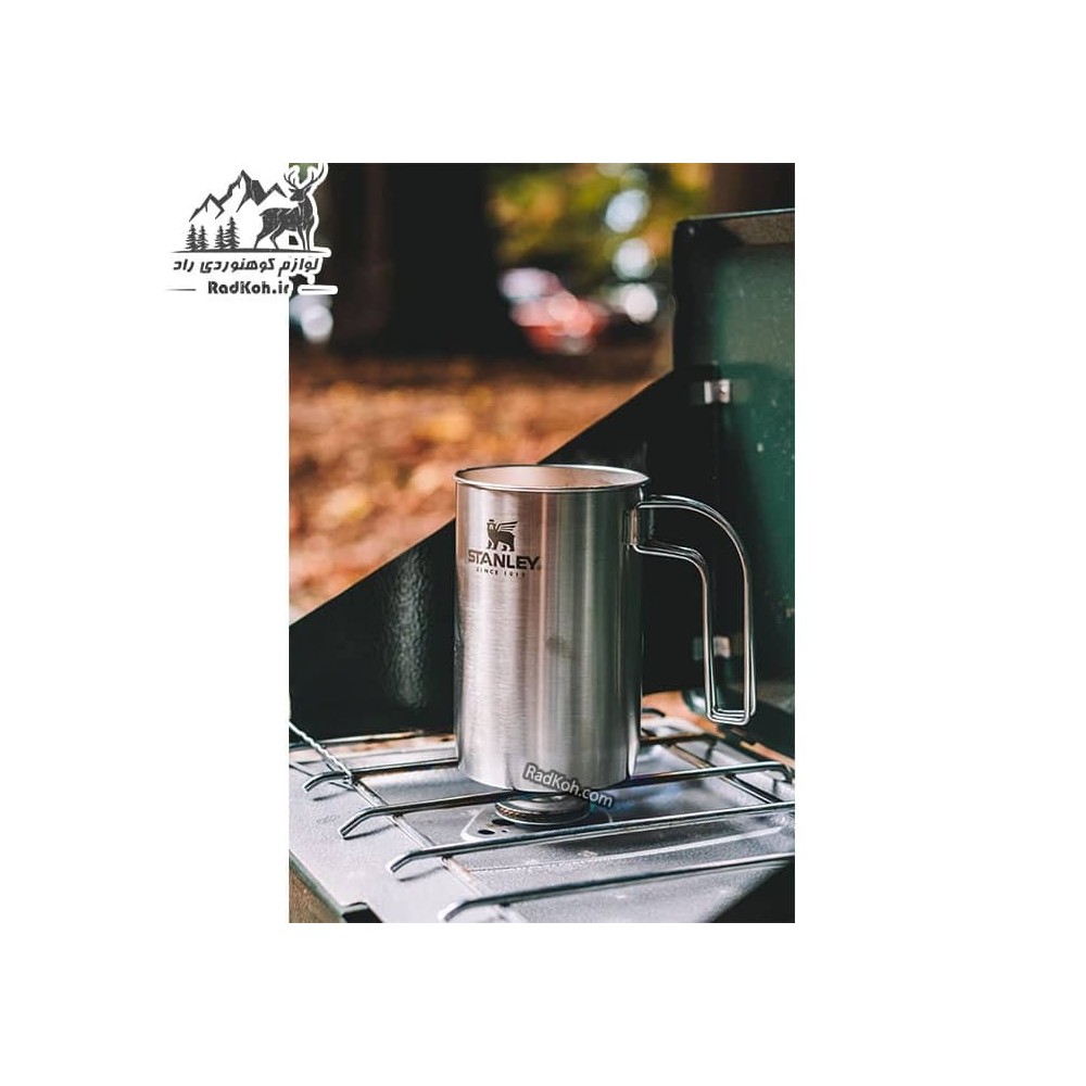 قهوه ساز سفری استنلی سری ادونچر مدل Boil + Brew 0.94L رنگ استیل