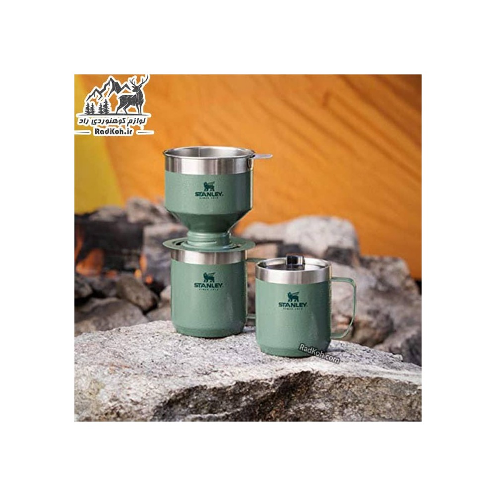 ماگ کوهنوردی 35ml کلاسیک استنلی مدل Camp Mug .35L رنگ سبز