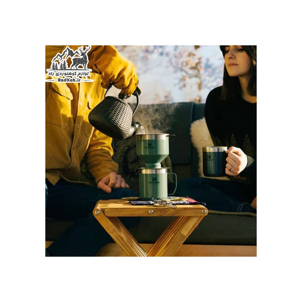 ماگ کوهنوردی 35ml کلاسیک استنلی مدل Camp Mug .35L رنگ سبز