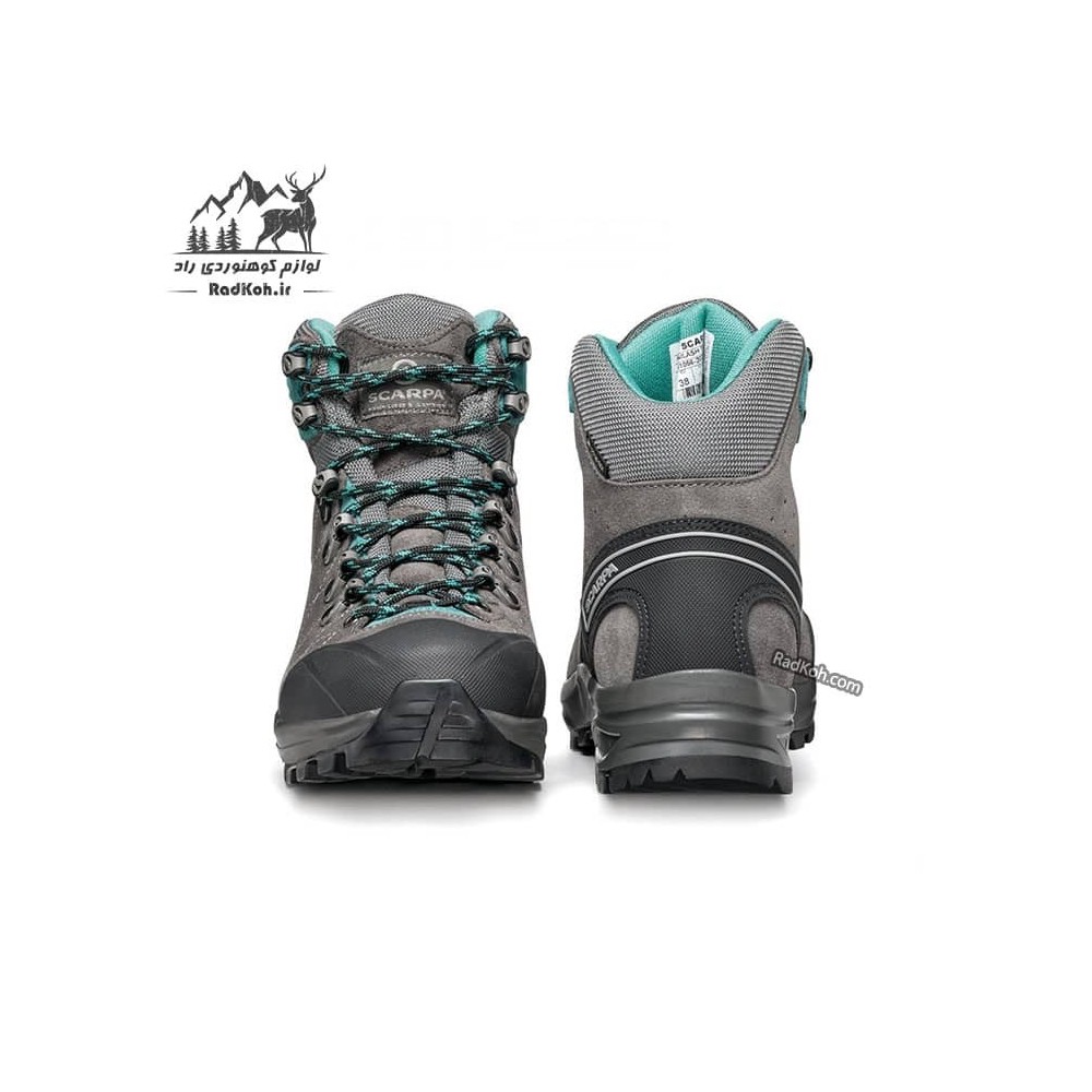 کفش طبیعت گردی زنانه اسکارپا مدل Kailash Trek Gtx رنگ خاکستری تیره/آبی
