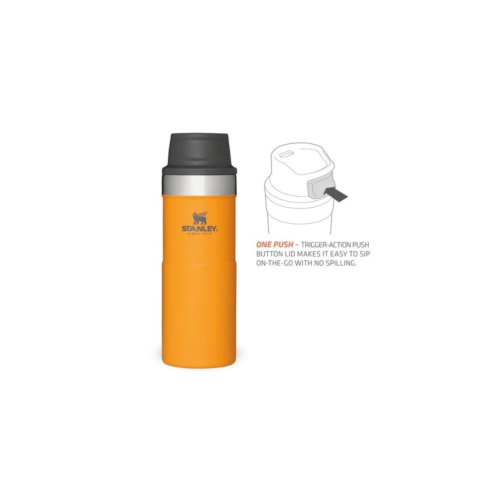 ماگ تریجر اکشن 350 میلی لیتری استنلی کلاسیک مدل stanley Classic Triggr Action Mug .35 L رنگ نانجی