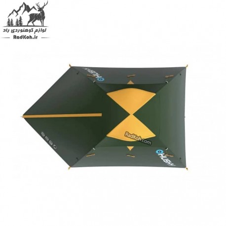 چادر 3 نفره هاسکی مدل bird 3 classic	 رنگ سبز