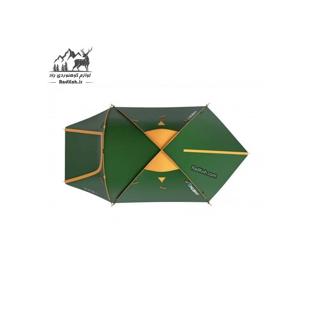 چادر طبیعت گردی 3 نفره هاسکی مدل bizon 3 classic رنگ سبز