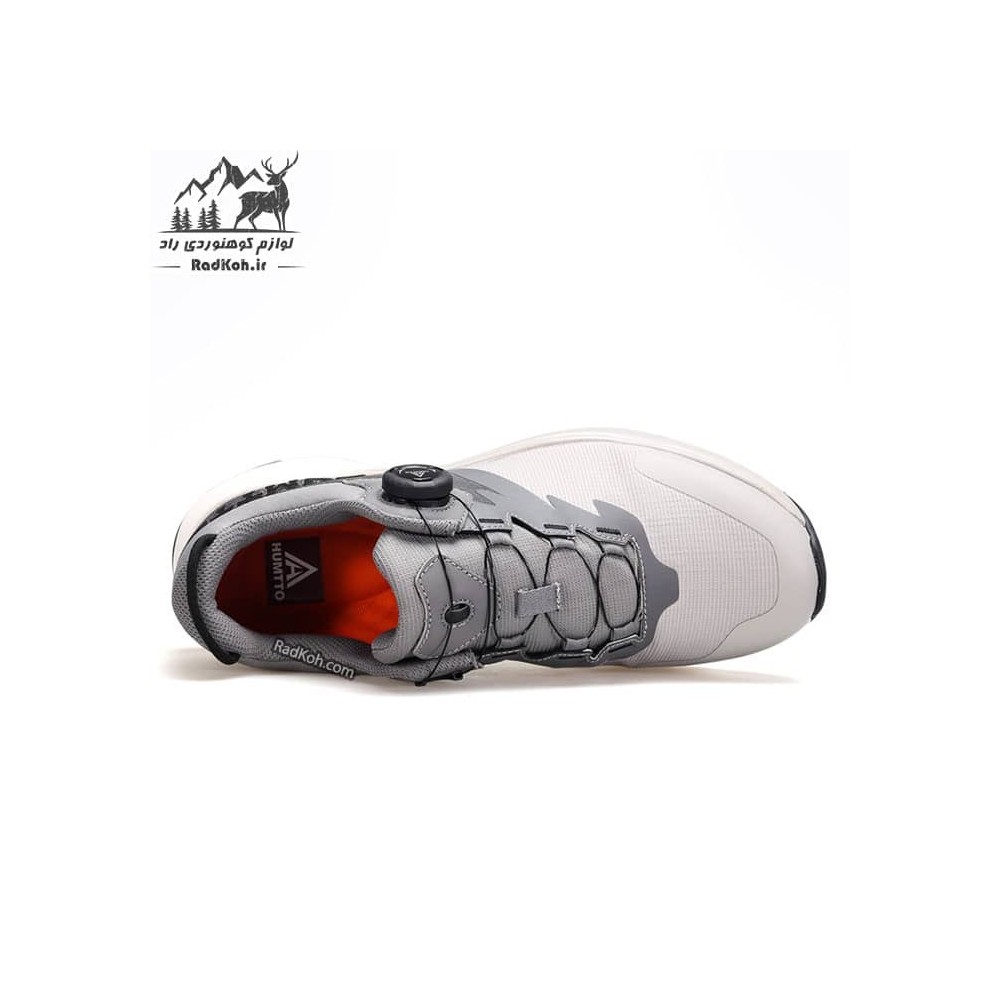 کفش رانینگ مردانه هومتو مدل humtto 340229A-2 بند دیسکی رنگ طوسی