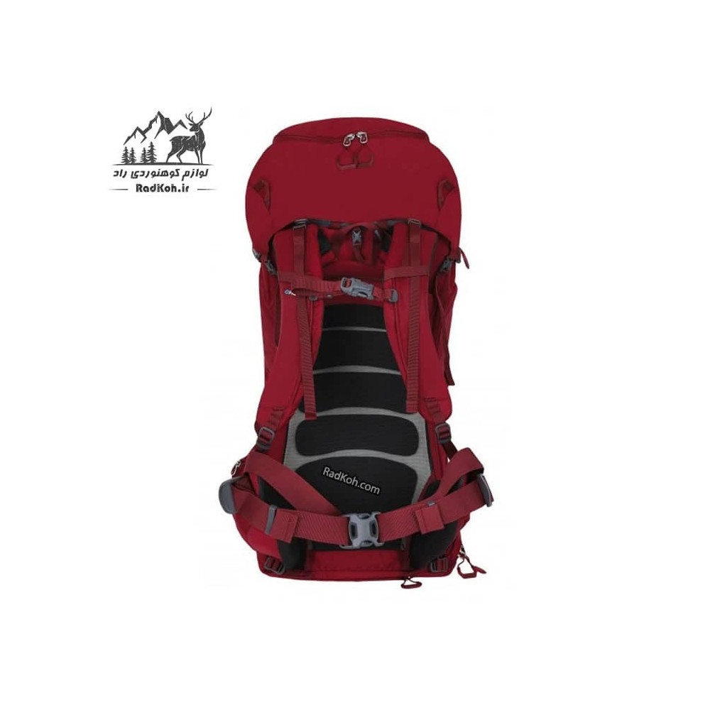 کوله پشتی جنگل گردی 50 لیتری هاسکی مدل رونی نیو رنگ قرمز