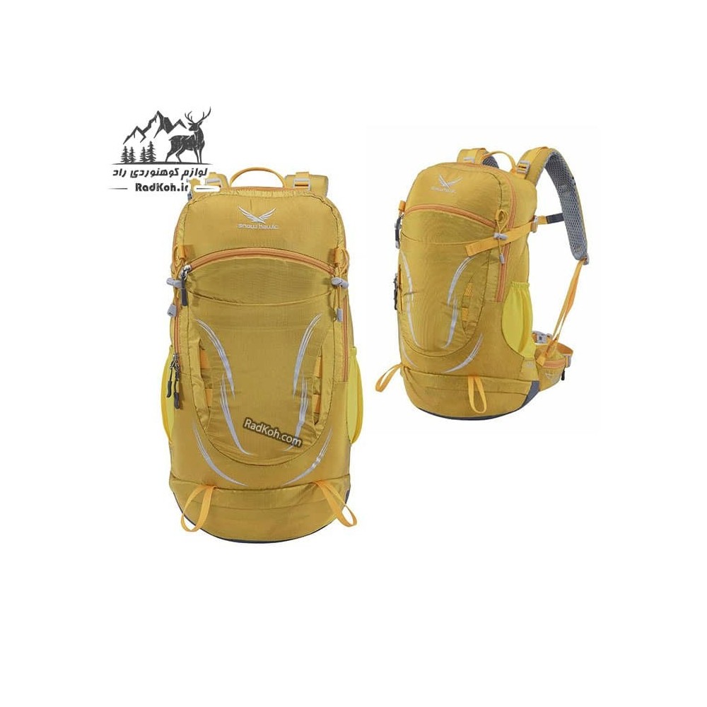 کوله پشتی کوهنوردی 30 لیتری اسنوهاک مدل Nature کد SN3030 رنگ زرد