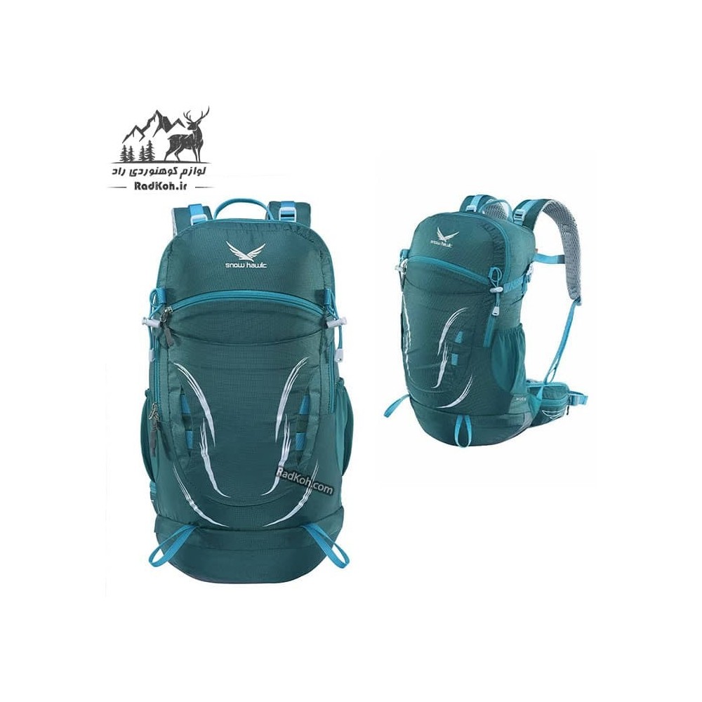 کوله پشتی کوهنوردی 30 لیتری اسنوهاک مدل Nature کد SN3030 رنگ سبز کله غازی