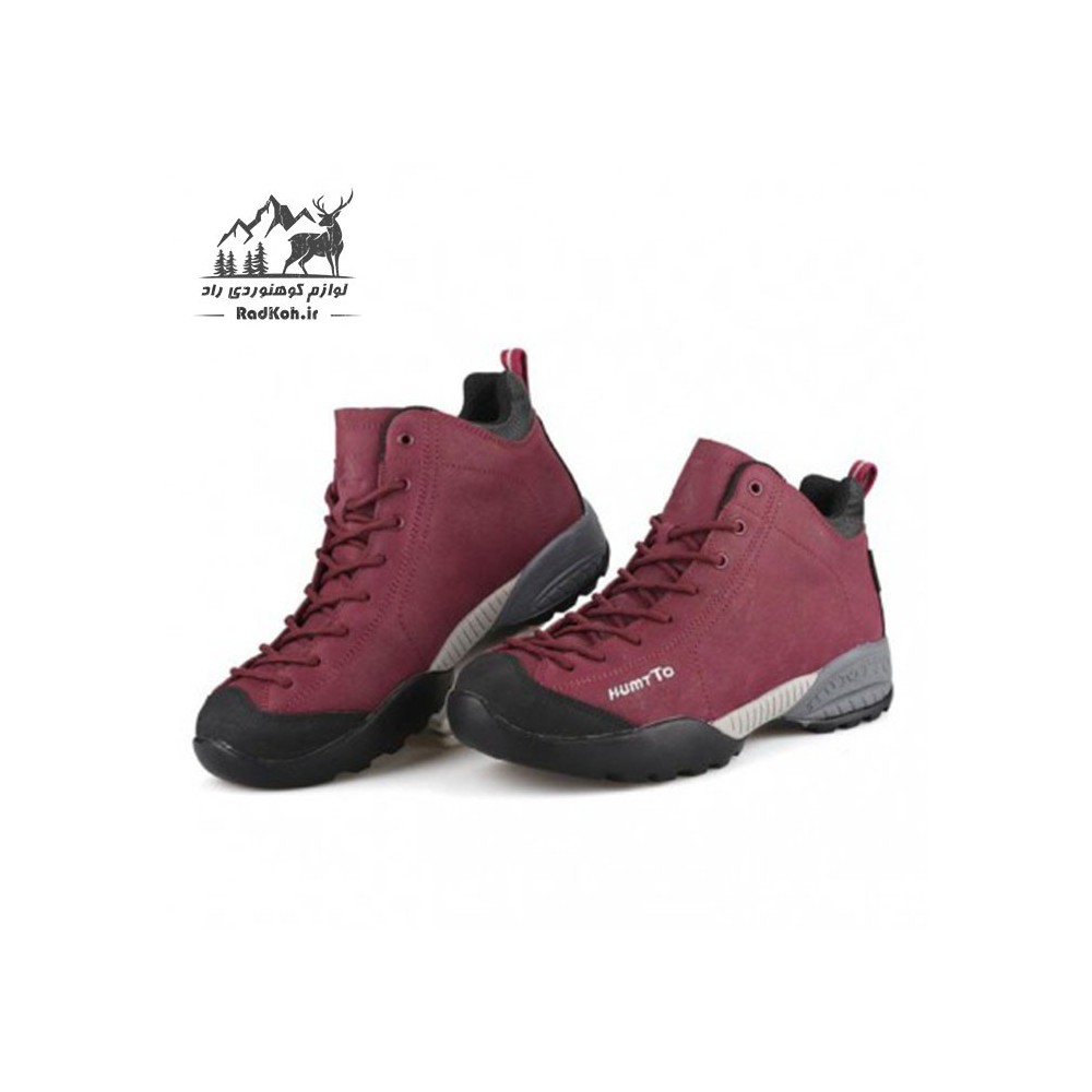 کفش کوهنوردی زنانه هامتو مدل 756629-1 رنگ زرشکی